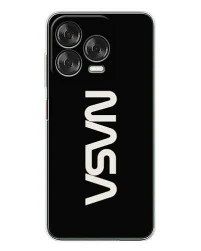 Чехол для ZTE Nubia V70 Design с картинкой «NASA — вертикальный логотип»