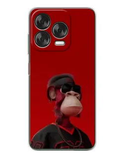 Чехол для ZTE Nubia V70 Design с картинкой «Bored Ape в красном» Чехол для ZTE Nubia V70 Design с картинкой «Bored Ape в красном»