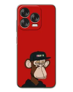 Чехол для ZTE Nubia V70 Design с картинкой «Bored Ape — красный фон» Чехол для ZTE Nubia V70 Design с картинкой «Bored Ape — красный фон»