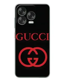 Чехол для ZTE Nubia V70 Design с картинкой «Gucci — красный логотип»