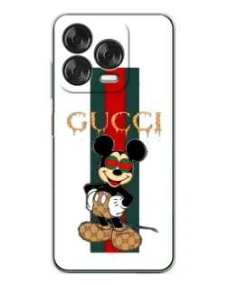 Чехол для ZTE Nubia V70 Design с картинкой «Микки Маус Gucci — полосы»