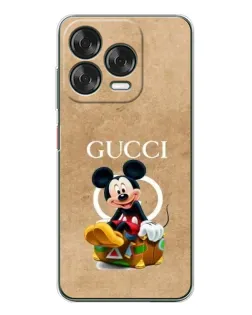 Чехол для ZTE Nubia V70 Design с картинкой «Микки Маус Gucci — крафт»