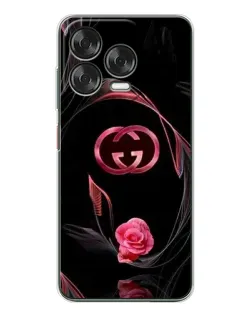 Чехол для ZTE Nubia V70 Design с картинкой «Gucci — неоновая роза»