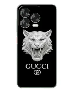 Чохол для ZTE Nubia V70 Design з картинкою «Gucci — срібний лев»