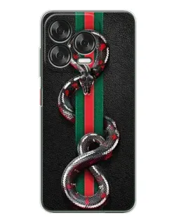 Чохол для ZTE Nubia V70 Design з картинкою «Gucci — змія на смузі»