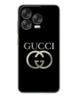 Чохол для ZTE Nubia V70 Design з картинкою «Gucci — золото на чорному»