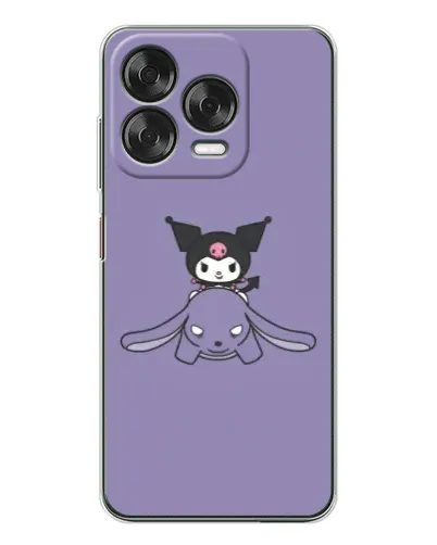 Чехол для ZTE Nubia V70 Design с картинкой «Kuromi на лиловом фоне»