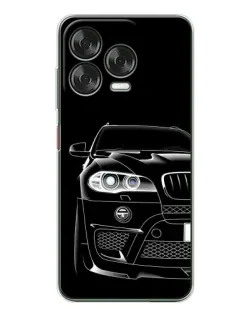 Чехол для ZTE Nubia V70 Design с картинкой «Темный силуэт BMW»