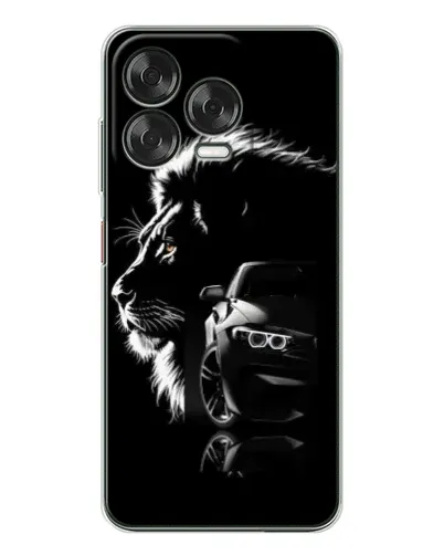 Чехол для ZTE Nubia V70 Design с картинкой «BMW и лев» Чехол для ZTE Nubia V70 Design с картинкой «BMW и лев»