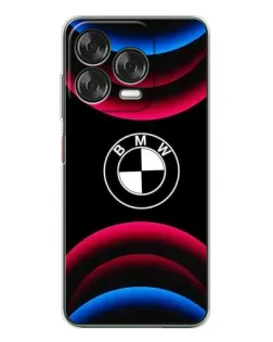 Чехол для ZTE Nubia V70 Design с картинкой «Логотип BMW и неоновые дуги»