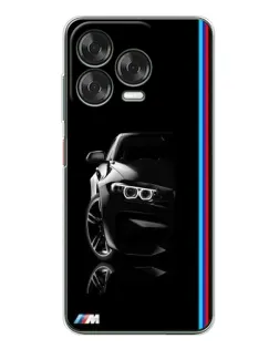 Чехол для ZTE Nubia V70 Design с картинкой «Силуэт BMW в темноте»