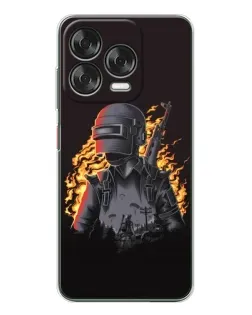 Чохол для ZTE Nubia V70 Design з картинкою «PUBG — вогняний силует»