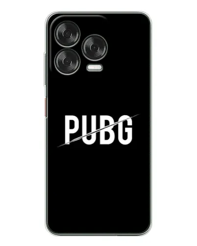 Чохол для ZTE Nubia V70 Design з картинкою «PUBG — білий логотип»