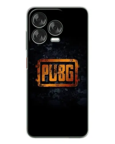 Чохол для ZTE Nubia V70 Design з картинкою «PUBG — золотий логотип»