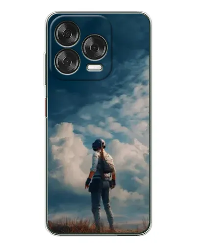 Чохол для ZTE Nubia V70 Design з картинкою «Герой PUBG на скелі»