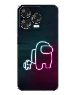 Чохол для ZTE Nubia V70 Design з картинкою «Among Us неон-арт»