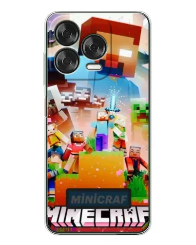 Чохол для ZTE Nubia V70 Design з картинкою «Minecraft герої гри»