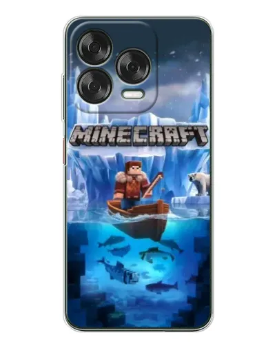 Чохол для ZTE Nubia V70 Design з картинкою «Minecraft льодянийсвіт»