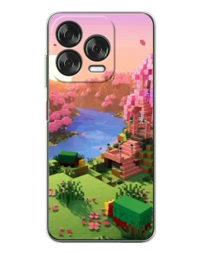 Чохол для ZTE Nubia V70 Design з картинкою «Рожеве дерево Minecraft»