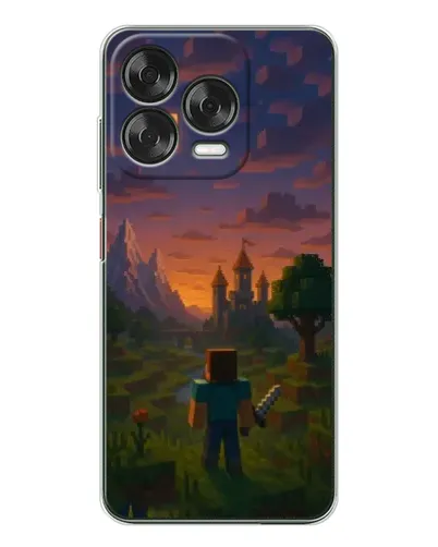 Чохол для ZTE Nubia V70 Design з картинкою «Стів біля вежі»