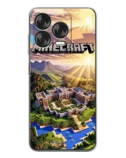 Чохол для ZTE Nubia V70 Design з картинкою «Minecraft панорама»