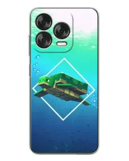 Чохол для ZTE Nubia V70 Design з картинкою «Черепаха Minecraft»
