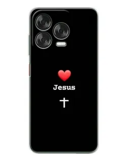 Чехол для ZTE Nubia V70 Design с картинкой «Сердце - Jesus»