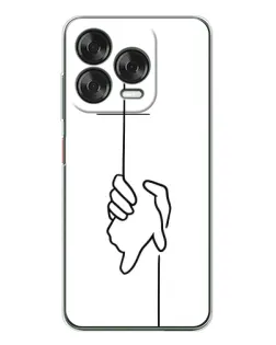 Чехол для ZTE Nubia V70 Design с картинкой «Рука держит»