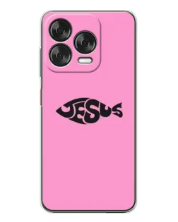 Чехол для ZTE Nubia V70 Design с картинкой «Розовый символ  Jesus»