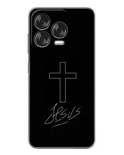 Чохол для ZTE Nubia V70 Design з картинкою «Графічний хрест Jesus»