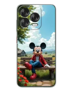 Чохол для ZTE Nubia V70 Design з картинкою «Міккі на лавці»