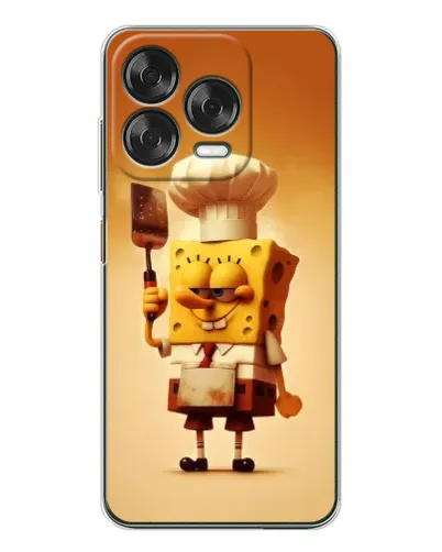 Чохол для ZTE Nubia V70 Design з картинкою «Губка Боб кухар»