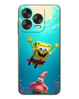 Чохол для ZTE Nubia V70 Design з картинкою «Спанч Боб під водою»