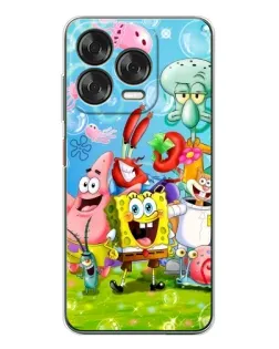 Чохол для ZTE Nubia V70 Design з картинкою «Губка Боб та друзі»