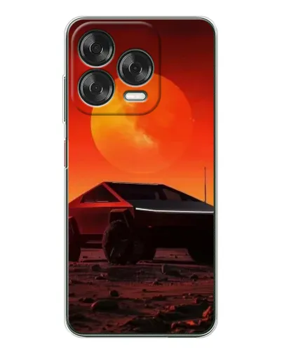 Чехол для ZTE Nubia V70 Design с картинкой «Cybertruck на Марсе»