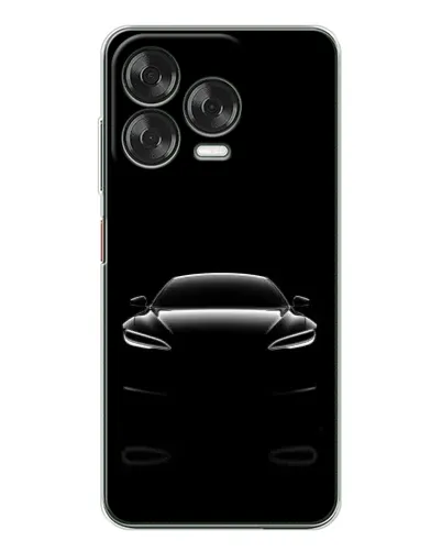 Чехол для ZTE Nubia V70 Design с картинкой «Силуэт Tesla Night»