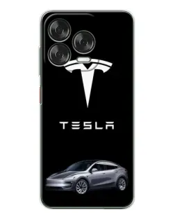 Чехол для ZTE Nubia V70 Design с картинкой «Tesla Model Y»
