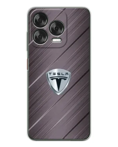 Чехол для ZTE Nubia V70 Design с картинкой «Металлическая текстура Tesla»