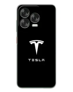 Чехол для ZTE Nubia V70 Design с картинкой «Tesla White Logo»