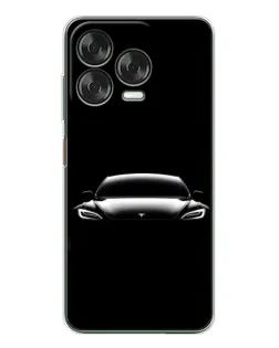 Чехол для ZTE Nubia V70 Design с картинкой «Фары Tesla Night»