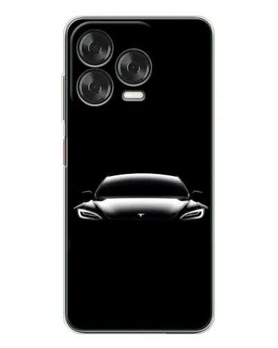 Чехол для ZTE Nubia V70 Design с картинкой «Фары Tesla Night»