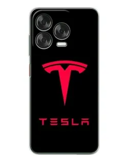 Чехол для ZTE Nubia V70 Design с картинкой «Tesla Red Logo»