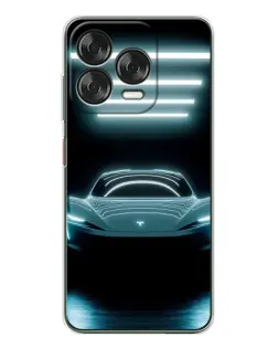 Чехол для ZTE Nubia V70 Design с картинкой «Tesla в неоне»