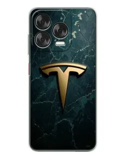 Чехол для ZTE Nubia V70 Design с картинкой «Мраморная Tesla Gold»