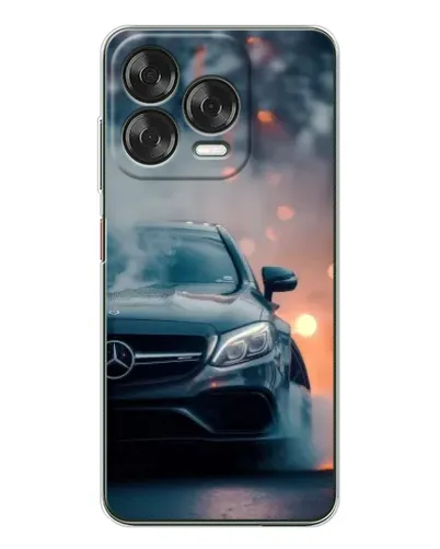Чехол для ZTE Nubia V70 Design с картинкой «Mercedes — ночной город»