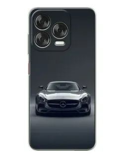 Чехол для ZTE Nubia V70 Design с картинкой «Mercedes на черном»