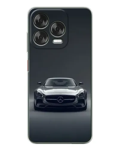 Чехол для ZTE Nubia V70 Design с картинкой «Mercedes на черном»