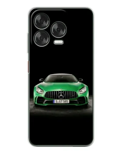 Чехол для ZTE Nubia V70 Design с картинкой «Mercedes — неоновый лого»