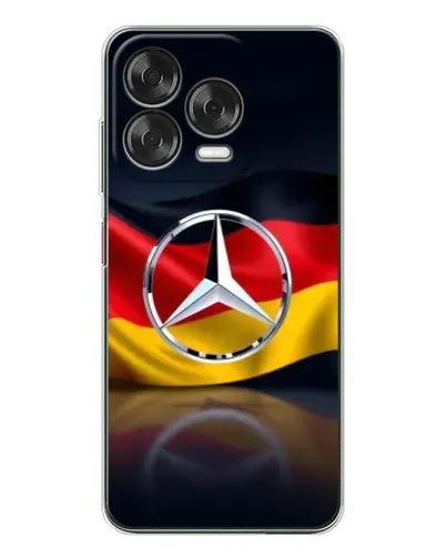 Чехол для ZTE Nubia V70 Design с картинкой «Mercedes — флаг Германии»
