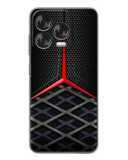 Чехол для ZTE Nubia V70 Design с картинкой «Mercedes Carbon Grid»